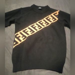 Men's Small Black/Brown Fendi Sweater